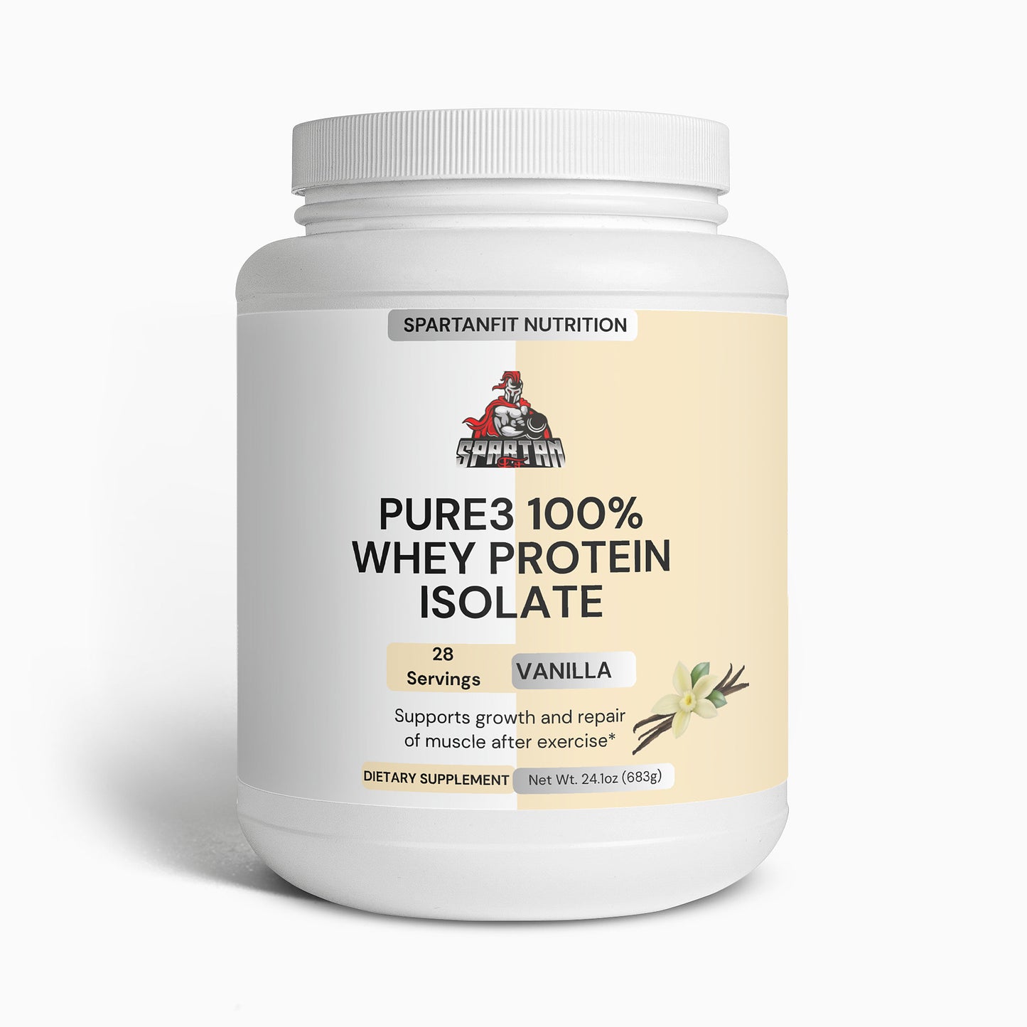 Pure3 100% Whey Protein Isolate (Vanilla)
