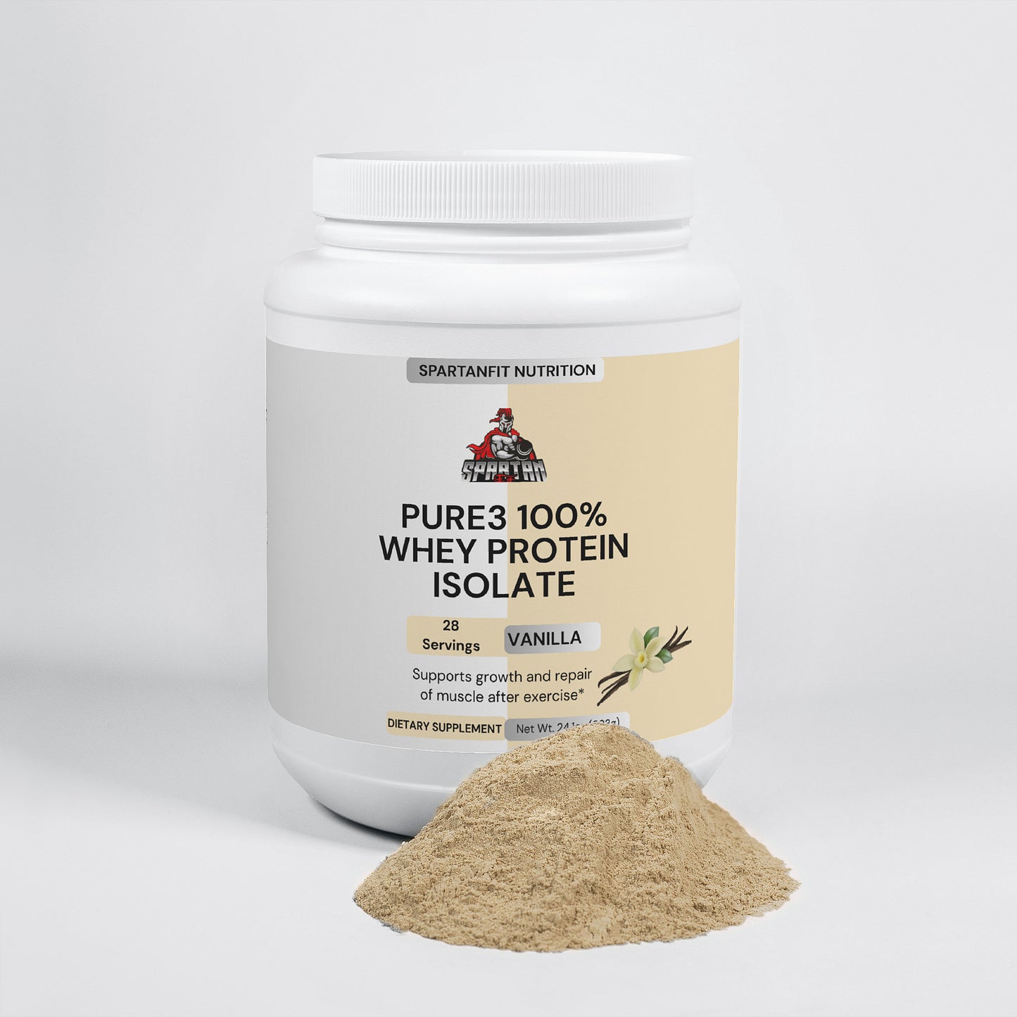 Pure3 100% Whey Protein Isolate (Vanilla)