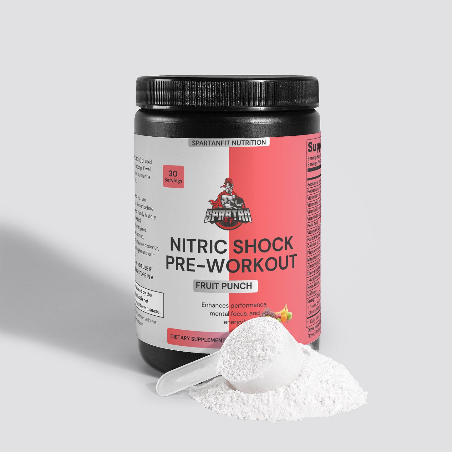 Nitric Shock Pre-Workout Powder (Fruit Punch)